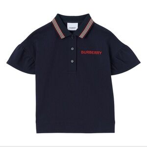 Burberry Kids Icon Stripe piqué polo shirt Size 4T